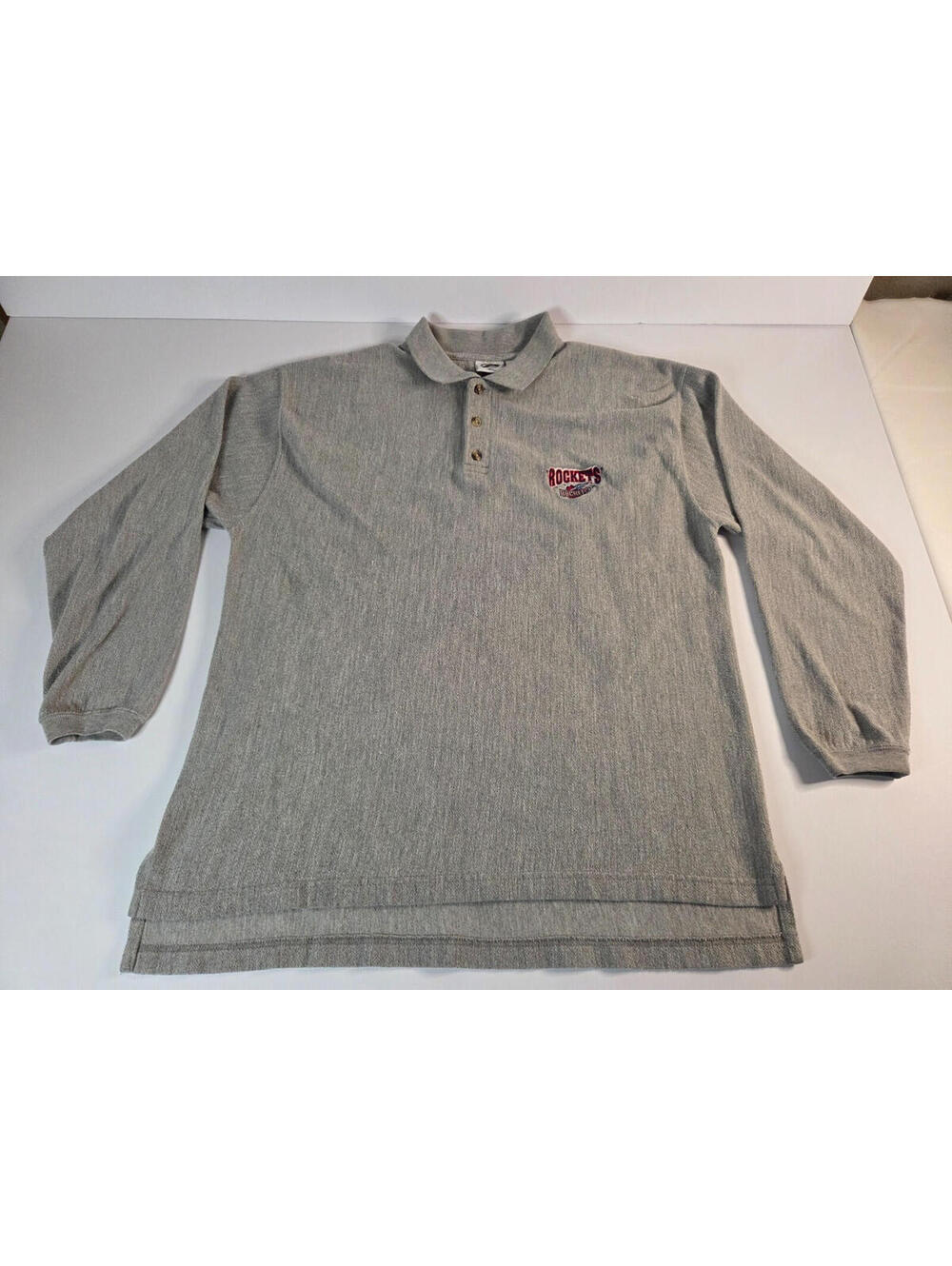 Vintage Houston Rockets Pullover Mens XL Gray Fleece 1998 NBA Pro Edge